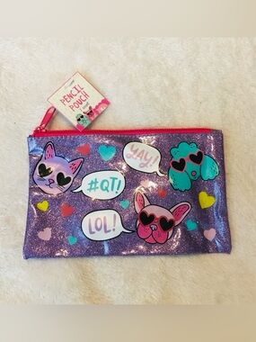 ✨✨5/$10✨✨ Dogs Pets Cat Pencil Pouch makeup bag 2018 Horizon Group USA New